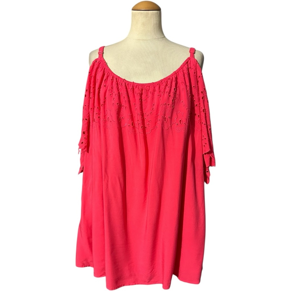 Torrid Off Shoulder Blouse Pink Size 3X